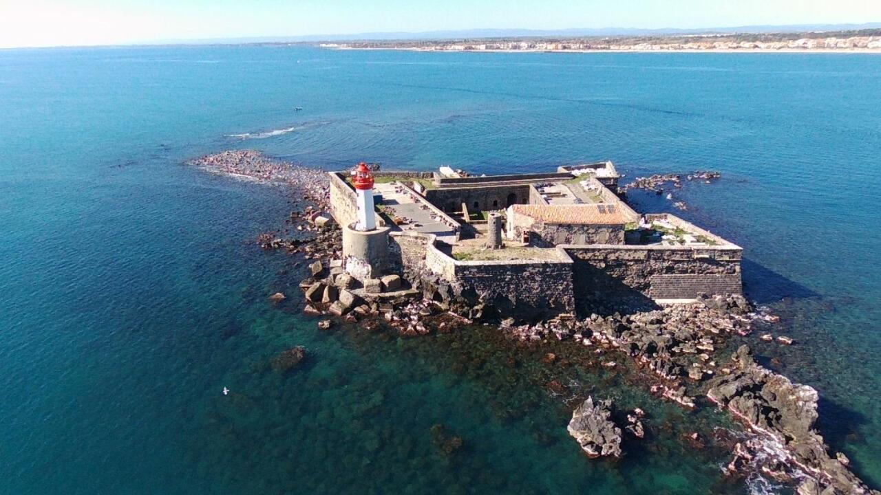 Appartement Vue Exceptionnelle Sur La Mer, Piscine, Parking Prive - Sur L'Ile Des Pecheurs 阿格德 外观 照片
